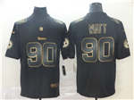 Pittsburgh Steelers #90 T.J. Watt Black Gold Vapor Limited Jersey