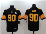 Pittsburgh Steelers #90 T.J. Watt Black Color Rush Jersey