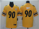 Pittsburgh Steelers #90 T.J. Watt Gold Inverted Limited Jersey
