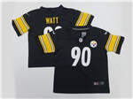 Pittsburgh Steelers #90 T.J. Watt Toddler Black Vapor Limited Jersey
