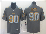 Pittsburgh Steelers #90 T.J. Watt Gray Camo Limited Jersey