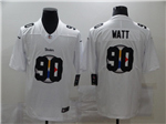 Pittsburgh Steelers #90 T.J. Watt White Shadow Logo Limited Jersey