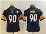 Pittsburgh Steelers #90 T.J. Watt Youth Black Vapor F.U.S.E. Limited Jersey