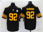 Pittsburgh Steelers #92 James Harrison Black Color Rush Limited Jersey