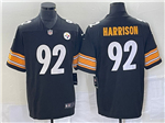 Pittsburgh Steelers #92 James Harrison  Black Vapor Limited Jersey