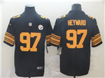Pittsburgh Steelers #97 Cameron Heyward Color Rush Black Limited Jersey