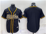Pittsburgh Steelers Black Baseball Cool Base Team Jersey