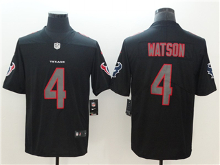 Houston Texans #4 Deshaun Watson Black Vapor Impact Limited Jersey