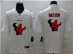 Houston Texans #4 Deshaun Watson White Shadow Logo Limited Jersey