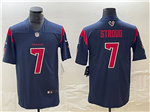 Houston Texans #7 C.J. Stroud Color Rush Navy Limited Jersey