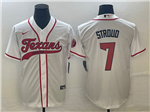 Houston Texans #7 C.J. Stroud White Baseball Cool Base Jersey