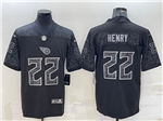 Tennessee Titans #22 Derrick Henry Black RFLCTV Limited Jersey