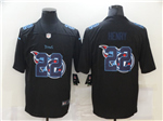 Tennessee Titans #22 Derrick Henry Black Shadow Logo Limited Jersey