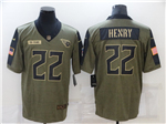 Tennessee Titans #22 Derrick Henry 2021 Olive Salute To Service Limited Jersey