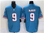 Tennessee Titans #9 Steve McNair Light Blue Oilers Throwback Vapor F.U.S.E. Limited Jersey