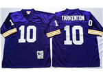 Minnesota Vikings #10 Fran Tarkenton 1975 Throwback Purple Jersey
