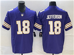 Minnesota Vikings #18 Justin Jefferson Purple Classic Vapor F.U.S.E. Limited Jersey