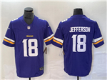 Minnesota Vikings #18 Justin Jefferson Purple Vapor F.U.S.E. Limited Jersey