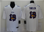 Minnesota Vikings #19 Adam Thielen White Shadow Logo Limited Jersey
