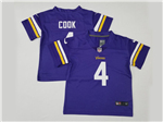 Minnesota Vikings #4 Dalvin Cook Toddler Purple Vapor Limited Jersey