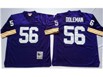 Minnesota Vikings #56 Chris Doleman Throwback Purple Jersey