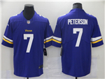 Minnesota Vikings #7 Patrick Peterson Purple Vapor Limited Jersey
