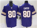 Minnesota Vikings #80 Cris Carter Purple Classic Vapor F.U.S.E. Limited Jersey
