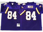 Minnesota Vikings #84 Randy Moss 1998 Throwback Purple Jersey