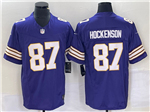 Minnesota Vikings #87 T.J. Hockenson Purple Classic Vapor F.U.S.E. Limited Jersey