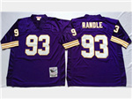 Minnesota Vikings #93 John Randle Throwback Purple Jersey
