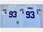 Minnesota Vikings #93 John Randle Throwback White Jersey