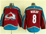 Colorado Avalanche #8 Cale Makar Youth Home Burgundy Jersey