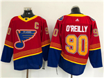 St. Louis Blues #90 Ryan O'Reilly Red 2020/21 Reverse Retro Jersey