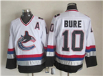Vancouver Canucks #10 Pavel Bure 2005 CCM Vintage White Jersey