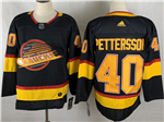 Vancouver Canucks #40 Elias Pettersson Black Jersey