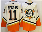 Anaheim Ducks #11 Trevor Zegras White Reverse Retro 2.0 Jersey