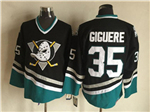 Mighty Ducks of Anaheim #35 Jean-Sebastien Giguere 2003 CCM Vintage Black Jersey