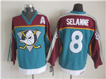 Mighty Ducks of Anaheim #8 Teemu Selanne 1998 CCM Vintage Teal Jersey