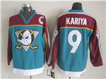 Mighty Ducks of Anaheim #9 Paul Kariya 1998 CCM Vintage Teal Jersey