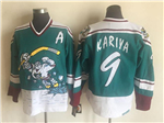 Anaheim Mighty Ducks #9 Paul Kariya 1995 "Wild Wing" CCM Vintage Teal Jersey