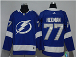 Tampa Bay Lightning #77 Victor Hedman Blue Jersey