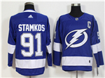 Tampa Bay Lightning #91 Steven Stamkos Blue Jersey