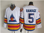 Colorado Rockies #5 Rob Ramage 1980 CCM Vintage White Jersey