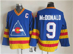 Colorado Rockies #9 Lanny McDonald 1980 CCM Vintage Blue Jersey