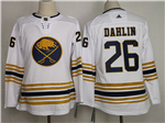 Buffalo Sabres #26 Rasmus Dahlin Youth White 50th Season Jersey
