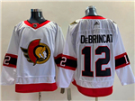 Ottawa Senators #12 Alex DeBrincat Away White Jersey