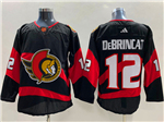 Ottawa Senators #12 Alex DeBrincat Black Reverse Retro 2.0 Jersey