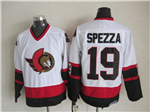 Ottawa Senators #19 Jason Spezza CCM Vintage White Jersey