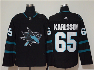 San Jose Sharks #65 Erik Karlsson Black Jersey