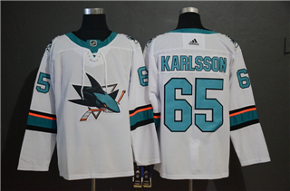 San Jose Sharks #65 Erik Karlsson White Jersey